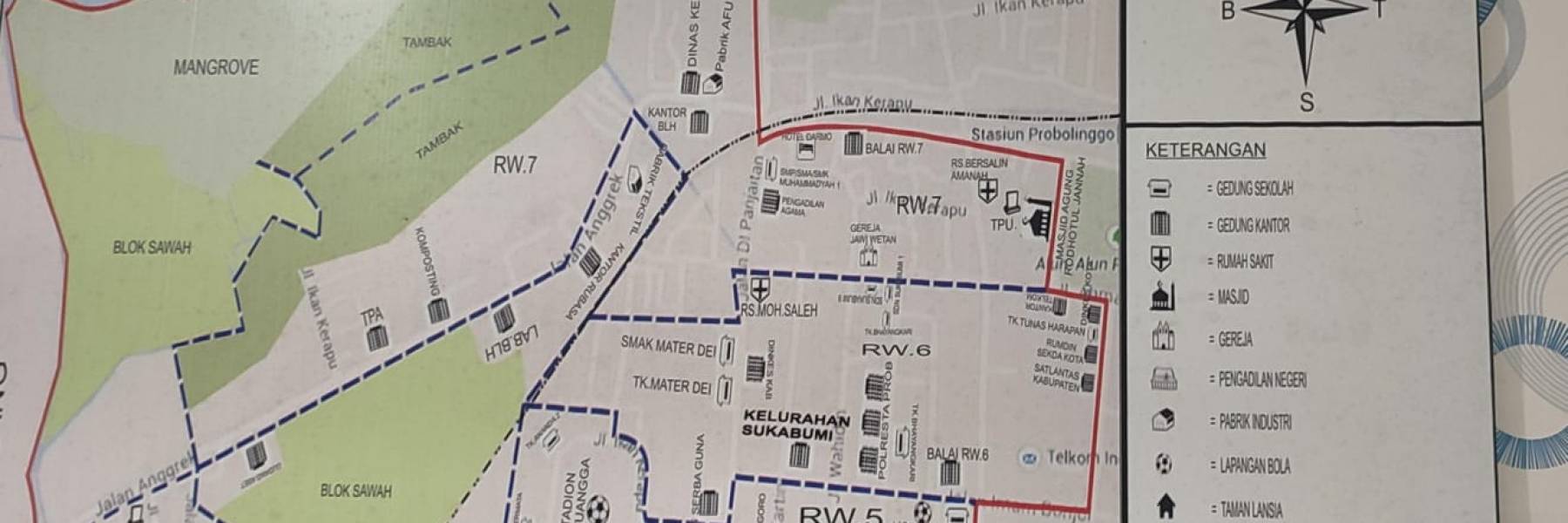 Denah Wilayah Kelurahan Sukabumi